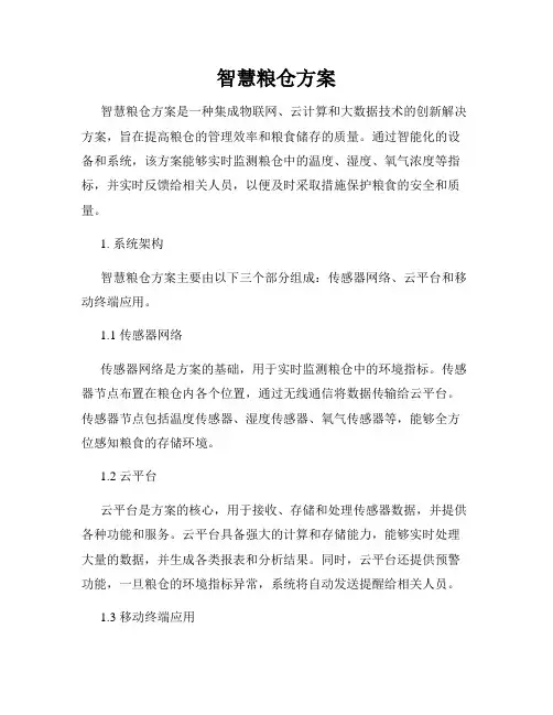 智慧粮仓方案