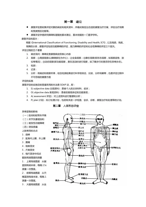 康复功能评定学全面