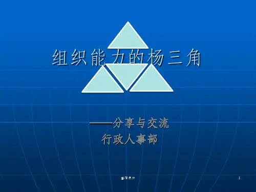 解读组织能力的杨三角
