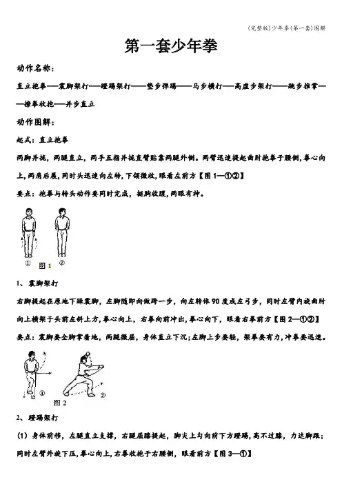 (完整版)少年拳(第一套)图解