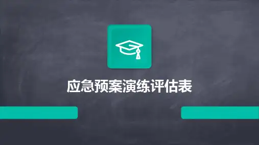 应急预案演练评估表