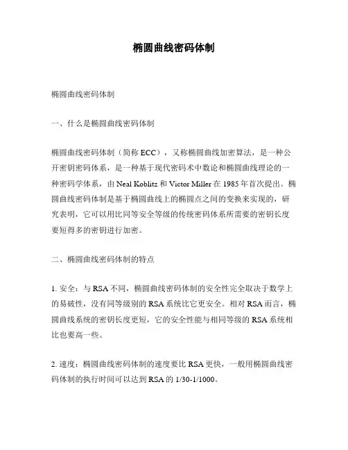 椭圆曲线密码体制