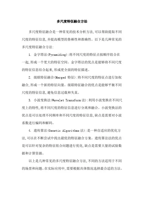 多尺度特征融合方法
