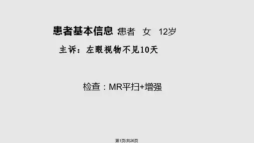 病毒性脑炎的影像学表现及鉴别诊断PPT课件