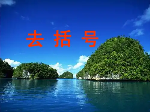 新苏科版七年级数学上册《去括号》课件