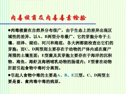 肉毒梭菌及肉毒毒素检验
