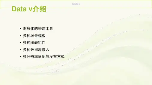 Data v 功能和使用介绍