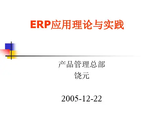 ERP应用理论与实践.ppt