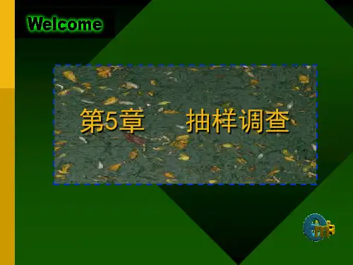 第5章 抽样调查