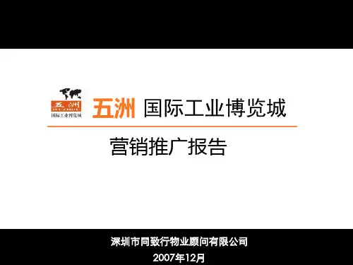同致行XXXX年无锡市五洲国际工业博览城营销推广报告