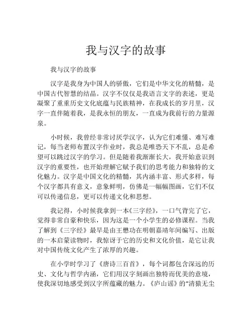 我与汉字的故事