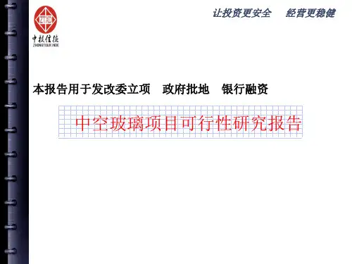 中空玻璃项目可行性研究报告