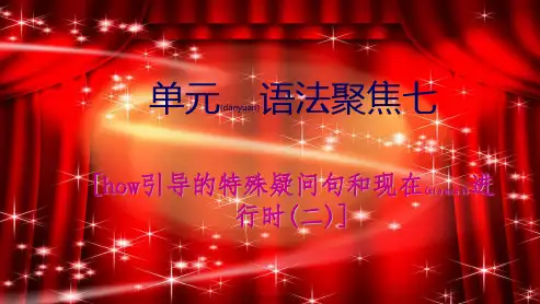 七年级英语下册 Unit 7 It’s raining语法聚焦七课件
