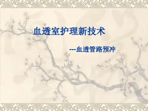 血透管路预冲
