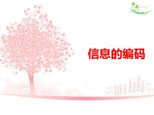 信息的编码