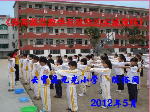 讲座《提高课堂教学有效性的实施策略》ppt课件