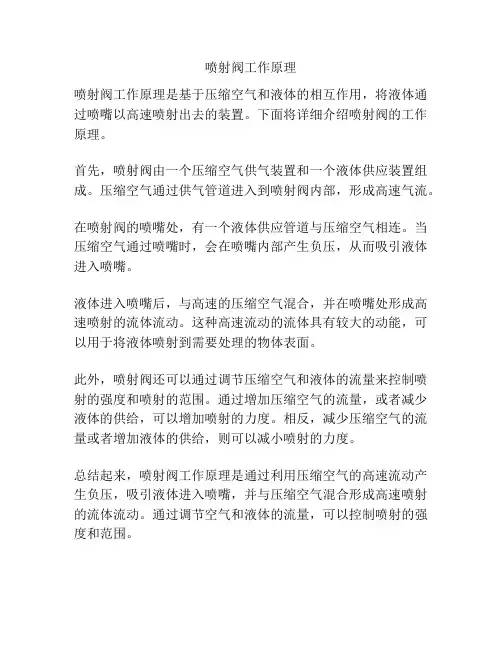 喷射阀工作原理