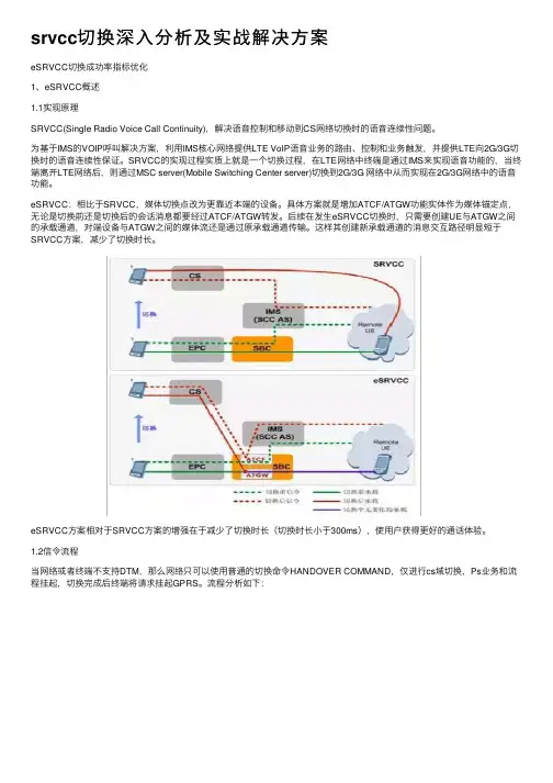 srvcc切换深入分析及实战解决方案