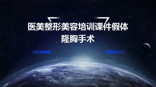 医美整形美容培训课件假体隆胸手术