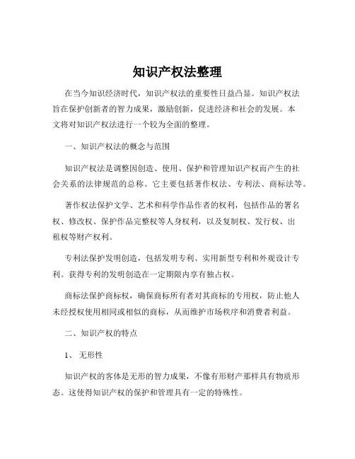 知识产权法整理