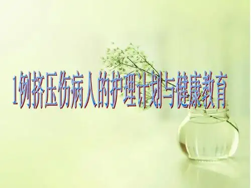1例挤压伤病人的护理