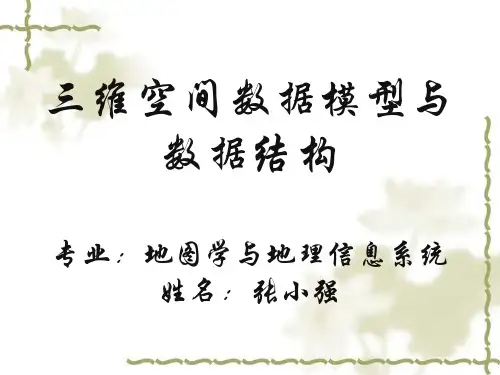 三维空间数据模型与数据结构-精选文档