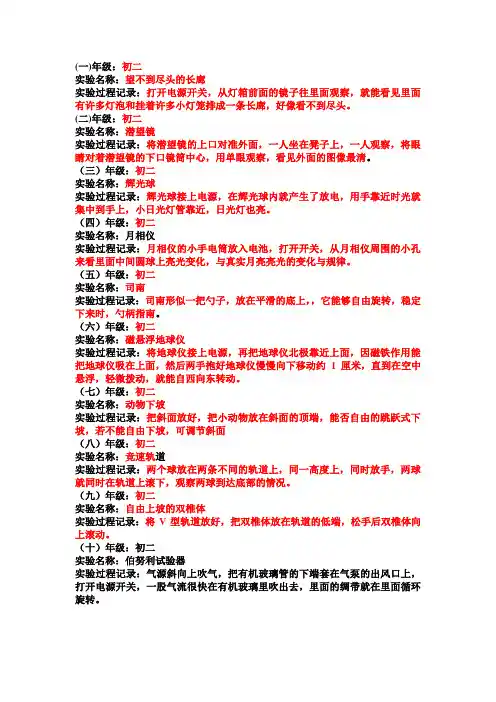 探究实验室实验记录