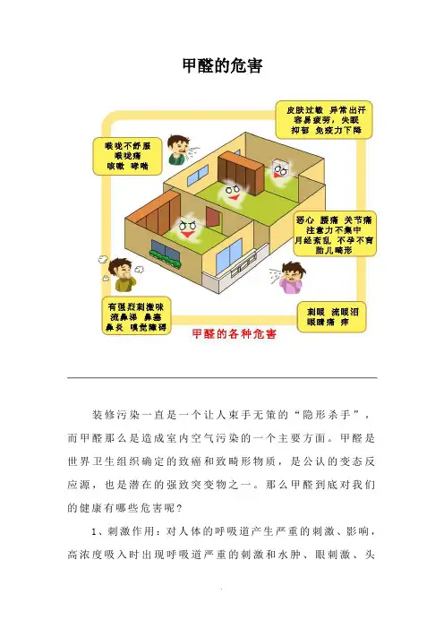 《甲醛的危害》word版