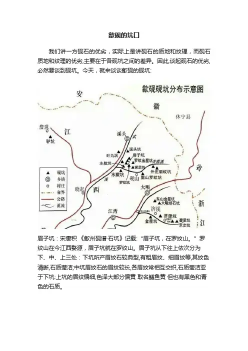 歙砚的坑口