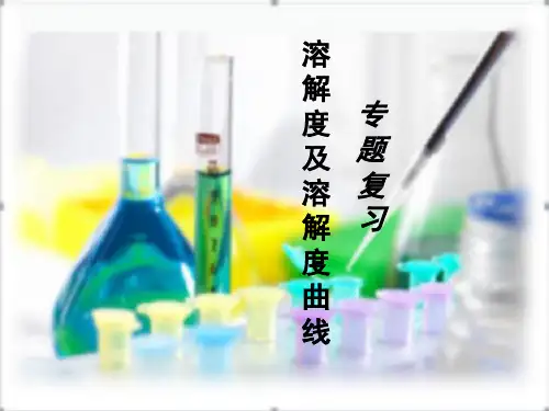 溶解度曲线图(课堂PPT)