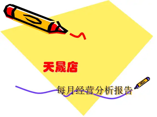药店每月经营分析报告