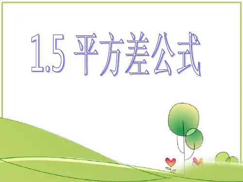 北师大版七下数学1.5平方差公式教学课件(1)
