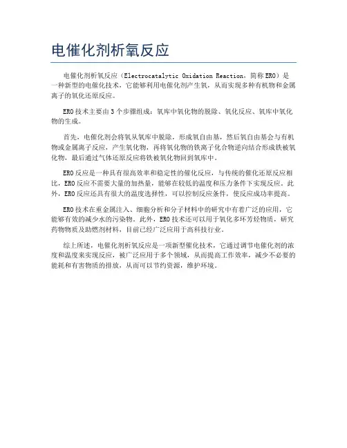 电催化剂析氧反应