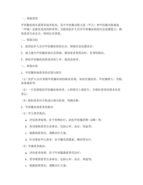 甲状腺_应急预案