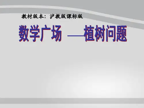 三年级上册数学课件-6.6 整理与提高(数学广场-植树问题)▏沪教版 (共21张PPT)