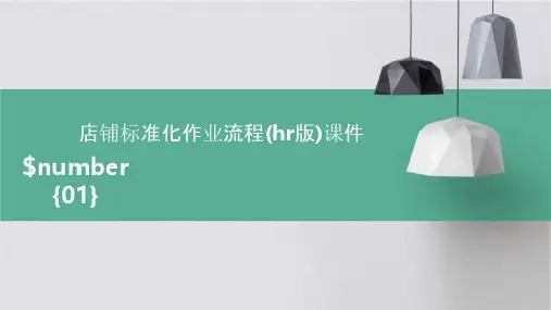 店铺标准化作业流程(HR版)课件