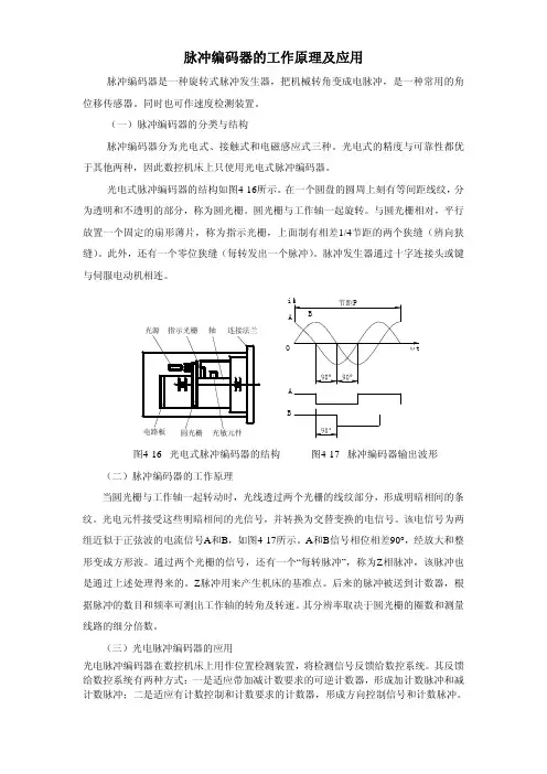 脉冲编码器的工作原理及应用