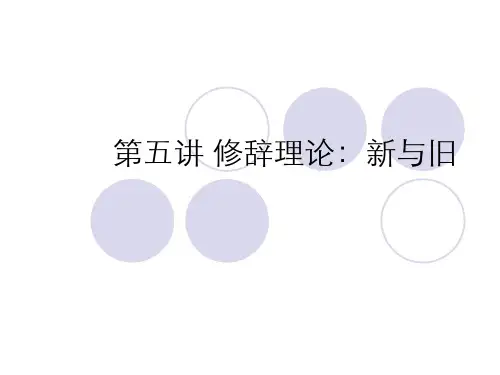 传播理论学课件第七讲 修辞理论