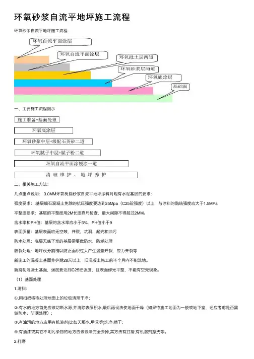 环氧砂浆自流平地坪施工流程