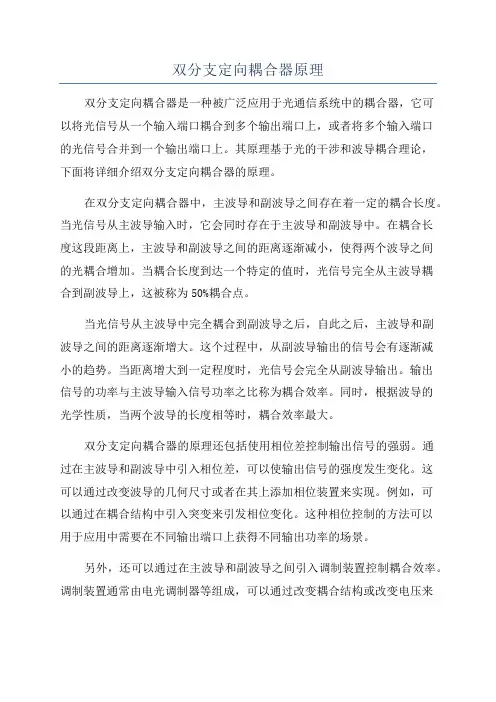 双分支定向耦合器原理