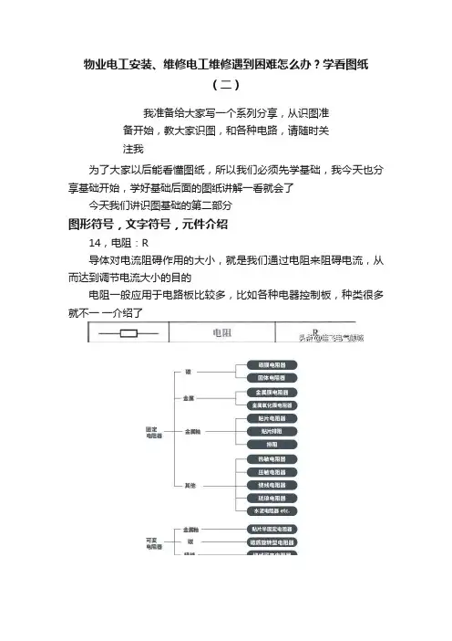物业电工安装、维修电工维修遇到困难怎么办？学看图纸（二）