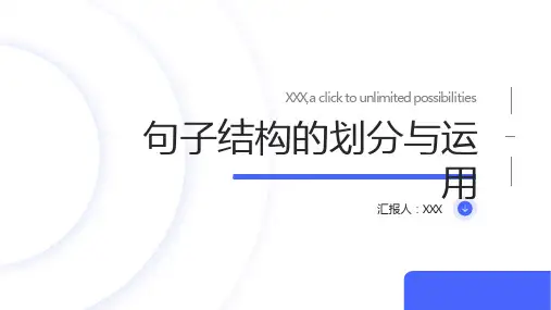 句子结构：简单句、复合句、并列句的划分与运用