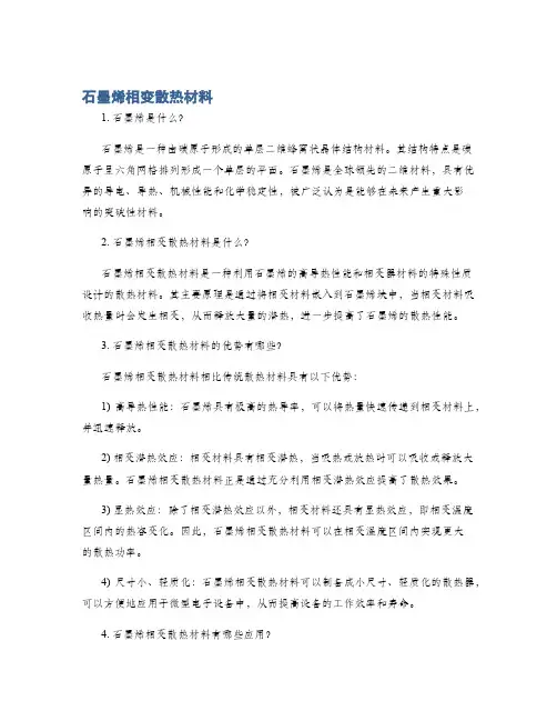石墨烯相变散热材料