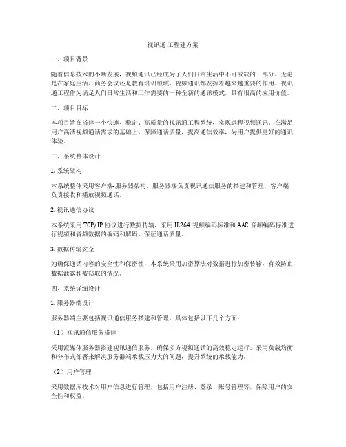 视讯通 工程建方案