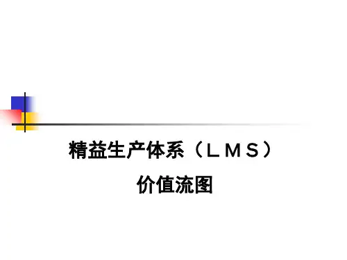 精益生产体系LMS价值流图