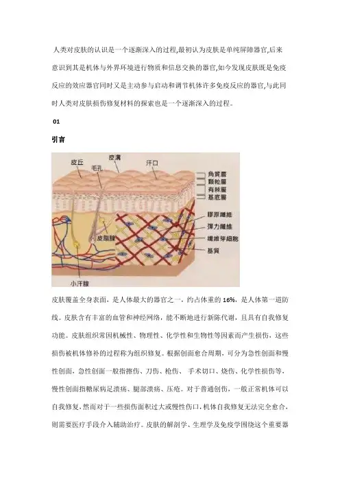 皮肤修复材料的研究进展