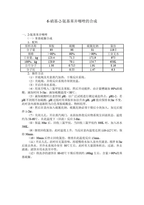 6-硝基-2-氨基苯并噻唑的生产工艺