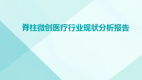 脊柱微创医疗行业现状分析报告ppt