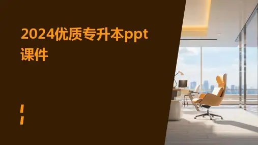 2024优质专升本ppt课件