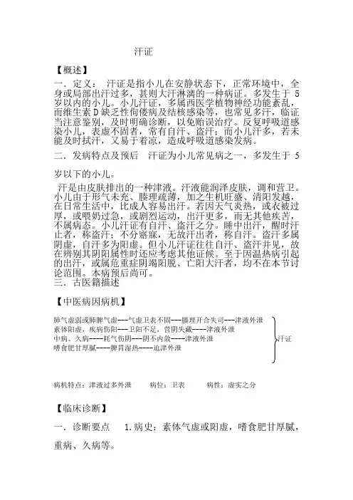汗证